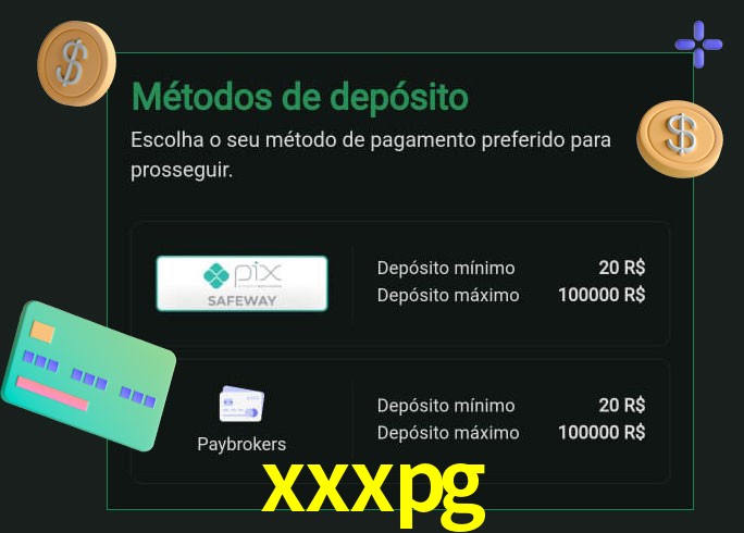 O cassino xxxpg oferece uma grande variedade de métodos de pagamento